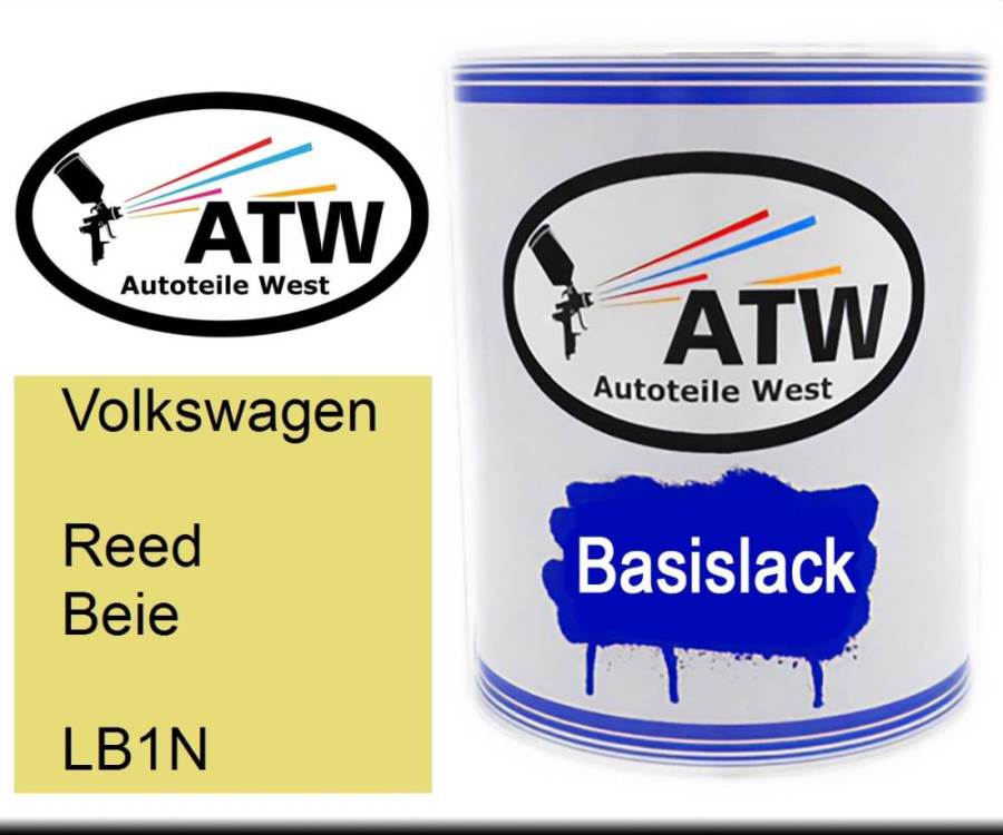 Volkswagen, Reed Beie, LB1N: 1L Lackdose, von ATW Autoteile West.